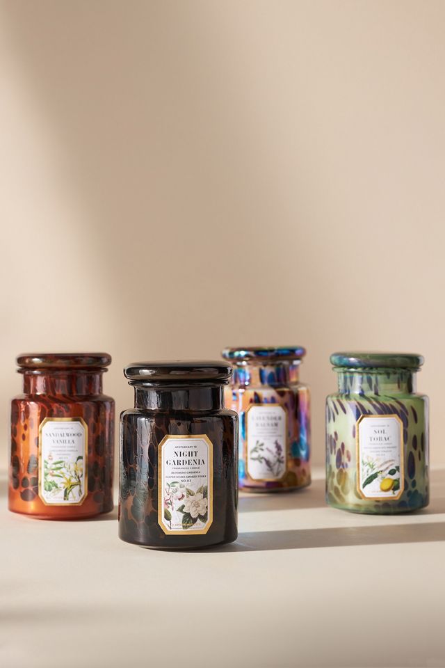 Apothecary 18 Floral Night Gardenia Glass Jar Candle #1