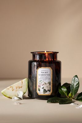 Vela de Noche Gardenia en Frasco de Vidrio Apothecary 18