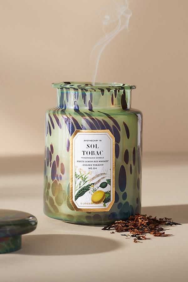 Apothecary 18 Sol Tobac Glass Jar Candle