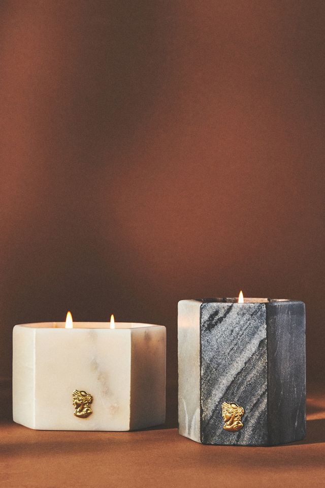 Apothecary 18 Floral Night Gardenia Marble Candle #2