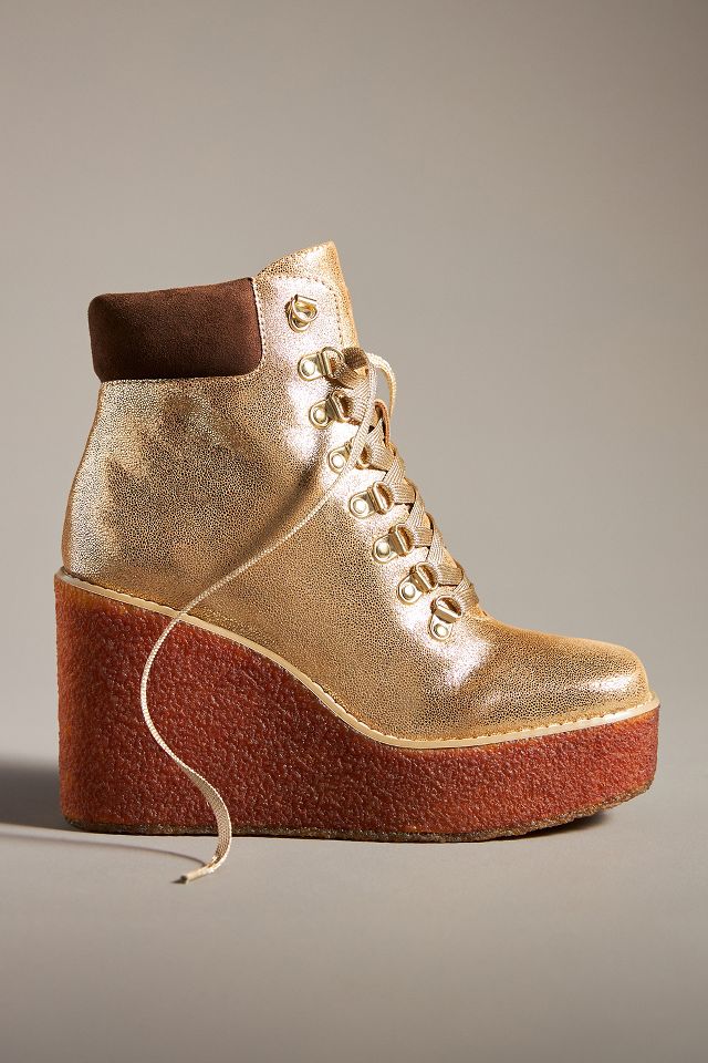 Anthropologie hidden cheap wedge booties