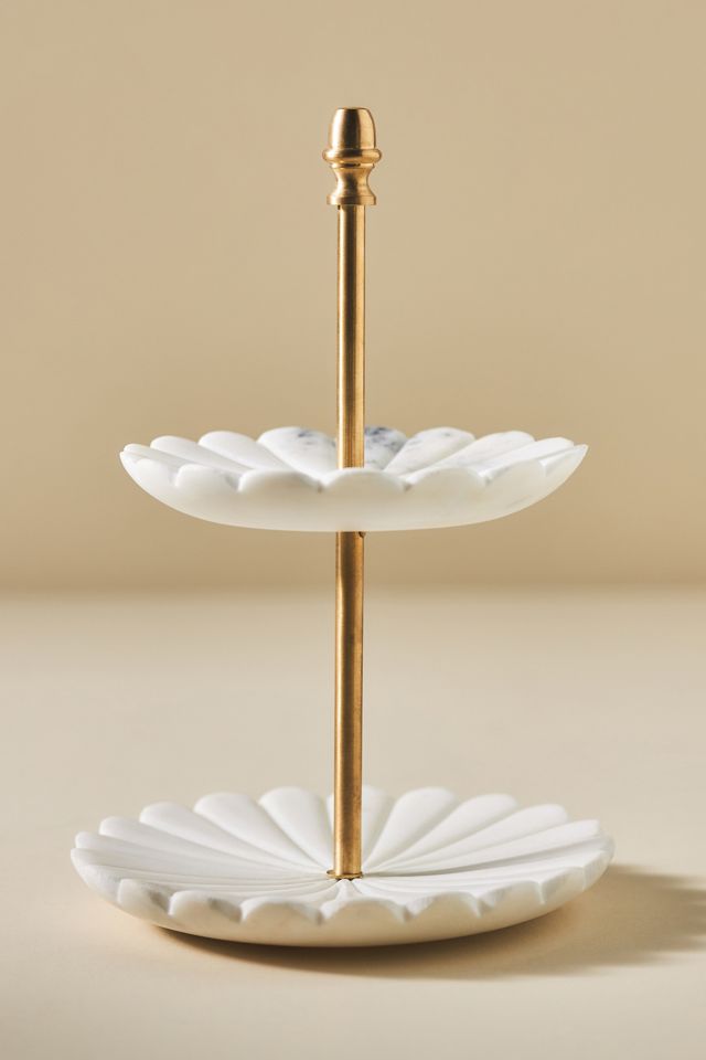 Tiered Marble Jewelry Stand #1