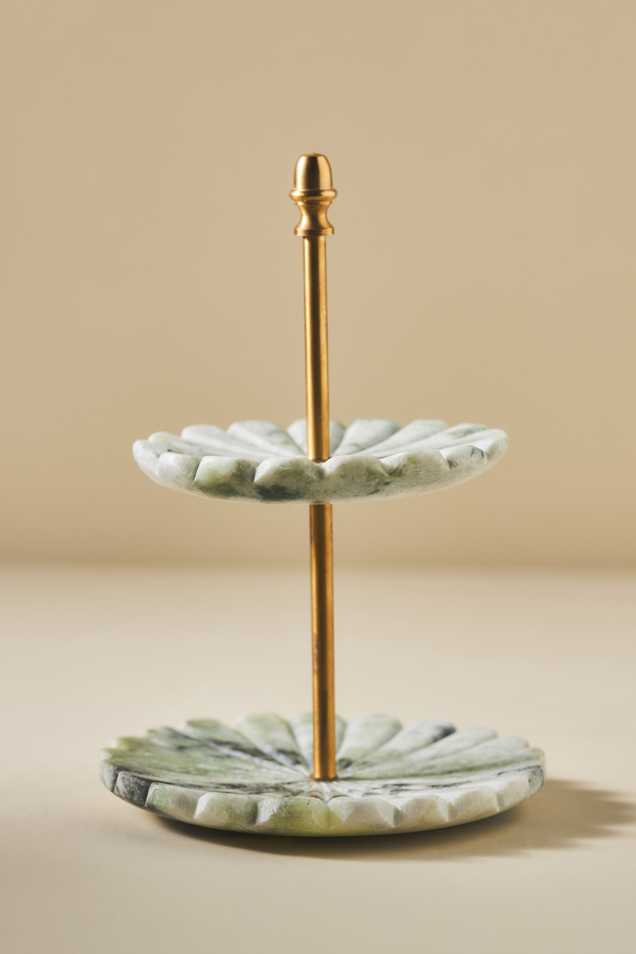 Tiered Marble Jewelry Stand