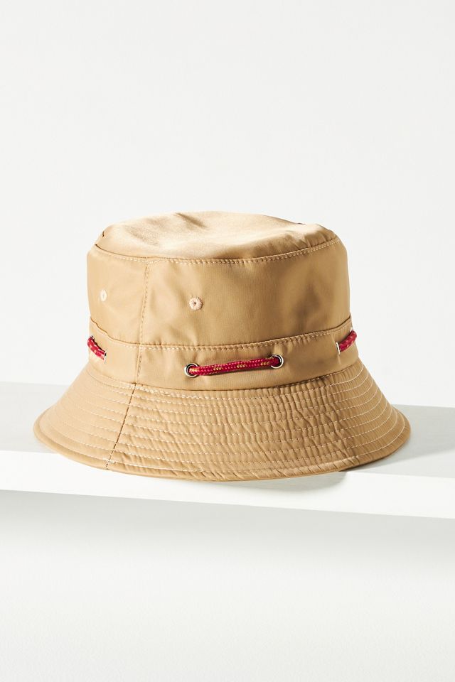 Anthropologie Khaki Colored Nylon Bucket Hat By Anthropologie Nylon Sport Bucket Hat | The Summit main image 3