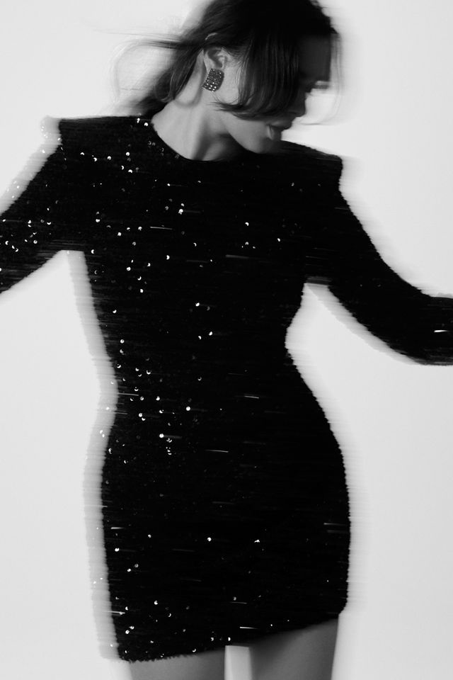 Helsi Milena Long-Sleeve Sequin Mini Dress #1