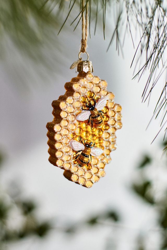 Honeycomb Glass Ornament | AnthroLiving