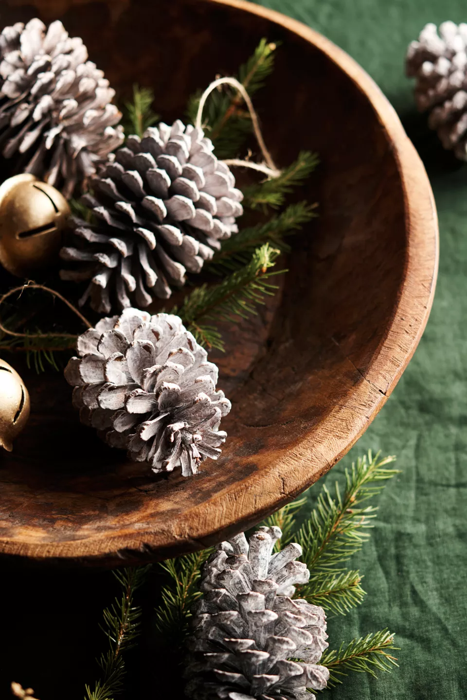 Image of Rustic Frosted Pine Cone Ornaments