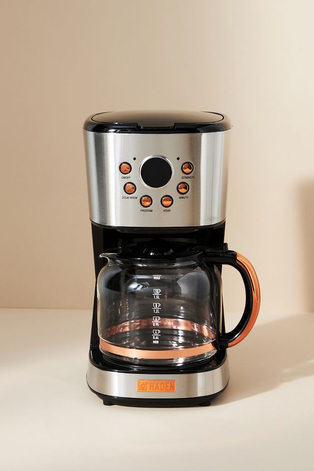 Haden Retro Style 12 Cup Programmable Home Coffee Maker Machine w