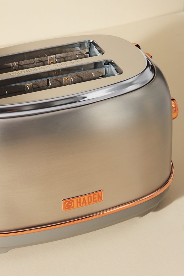 Haden Ivory and Copper Heritage 2 Slice Wide Slot Toaster - World Market