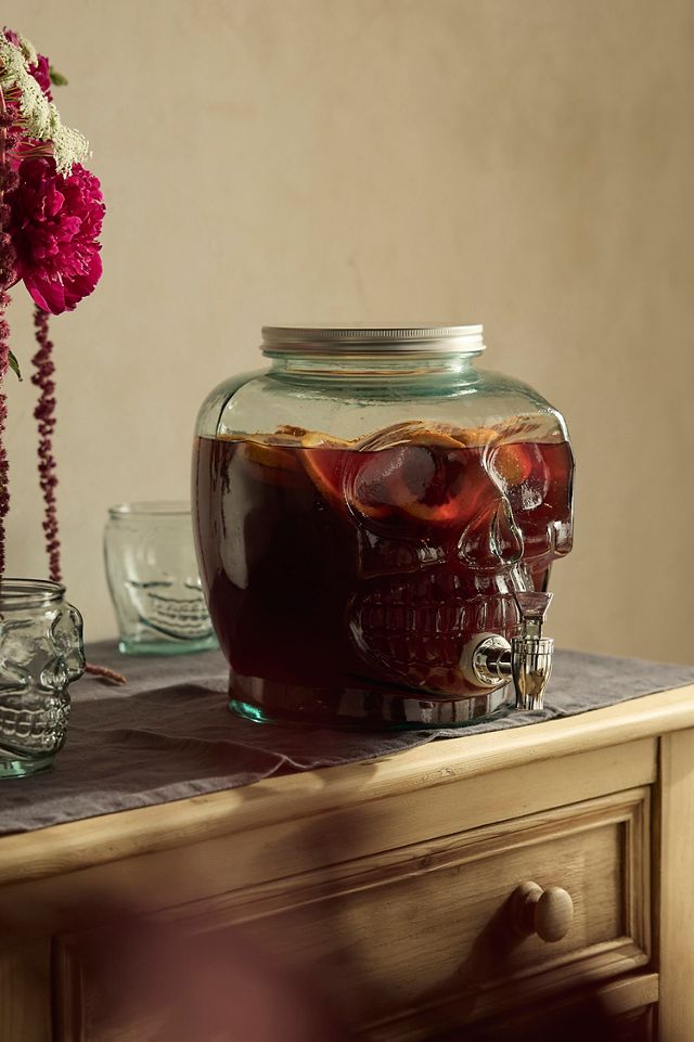 Skull Recycled Glass Drink Dispenser #1