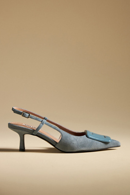 Bibi Lou Robin Kitten Heels In Blue