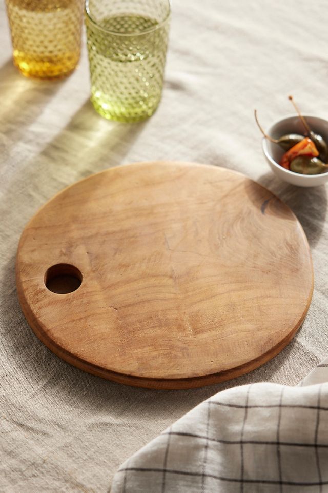 Teak Serving Board, Round #3