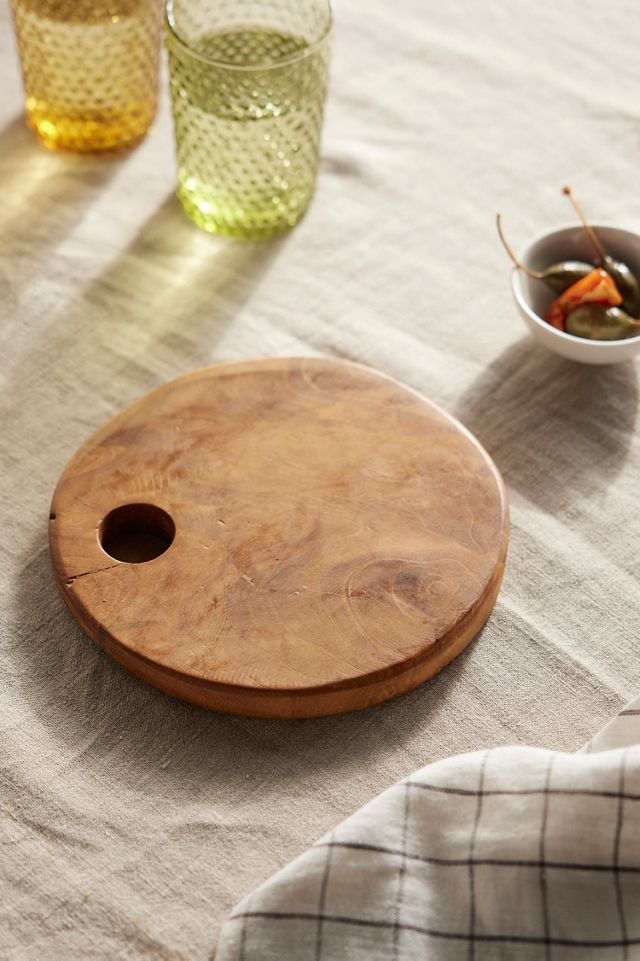 Teak Serving Board, Round #4