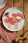 Mushroom Dinner Plate, Red