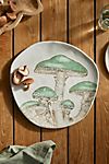 Mushroom Oval Serving Platter, Green