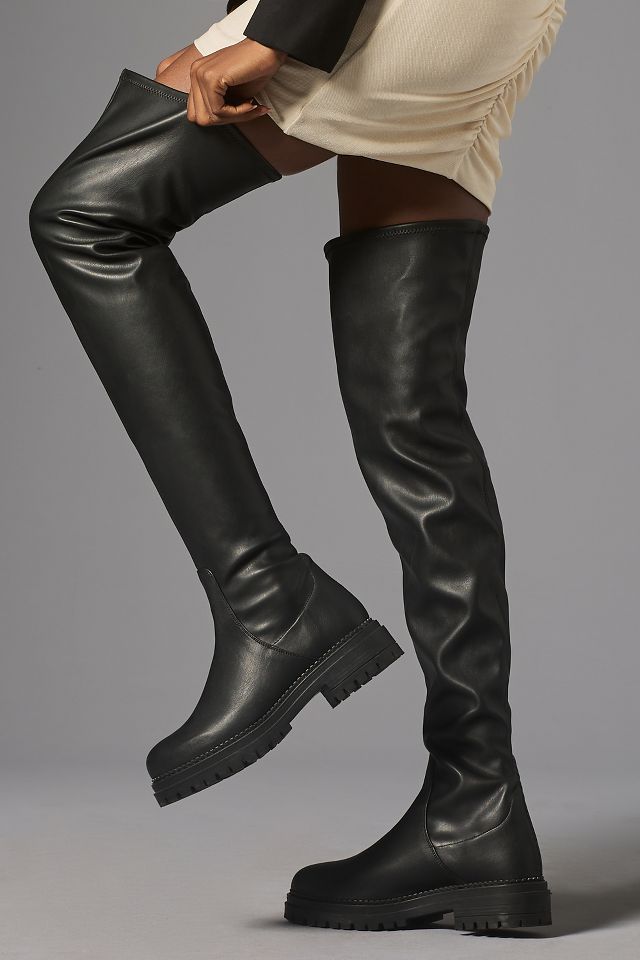 Pilcro Over-The-Knee Combat Boots | Anthropologie