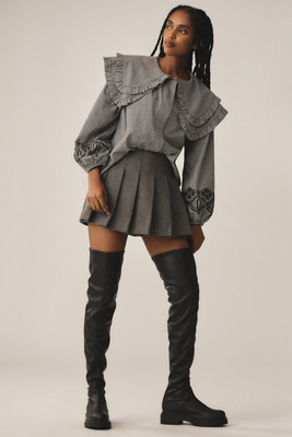 PILCRO OVER-THE-KNEE COMBAT BOOTS 