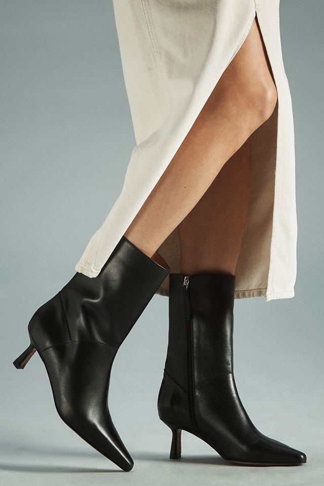 Maeve Kitten-Heel Barrel Boots #1