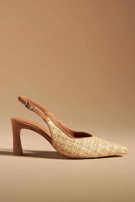 By Anthropologie Slingback Pumps In White