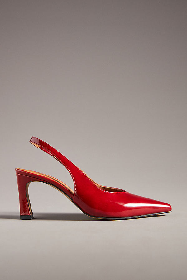 By Anthropologie Slingback Pumps In Red