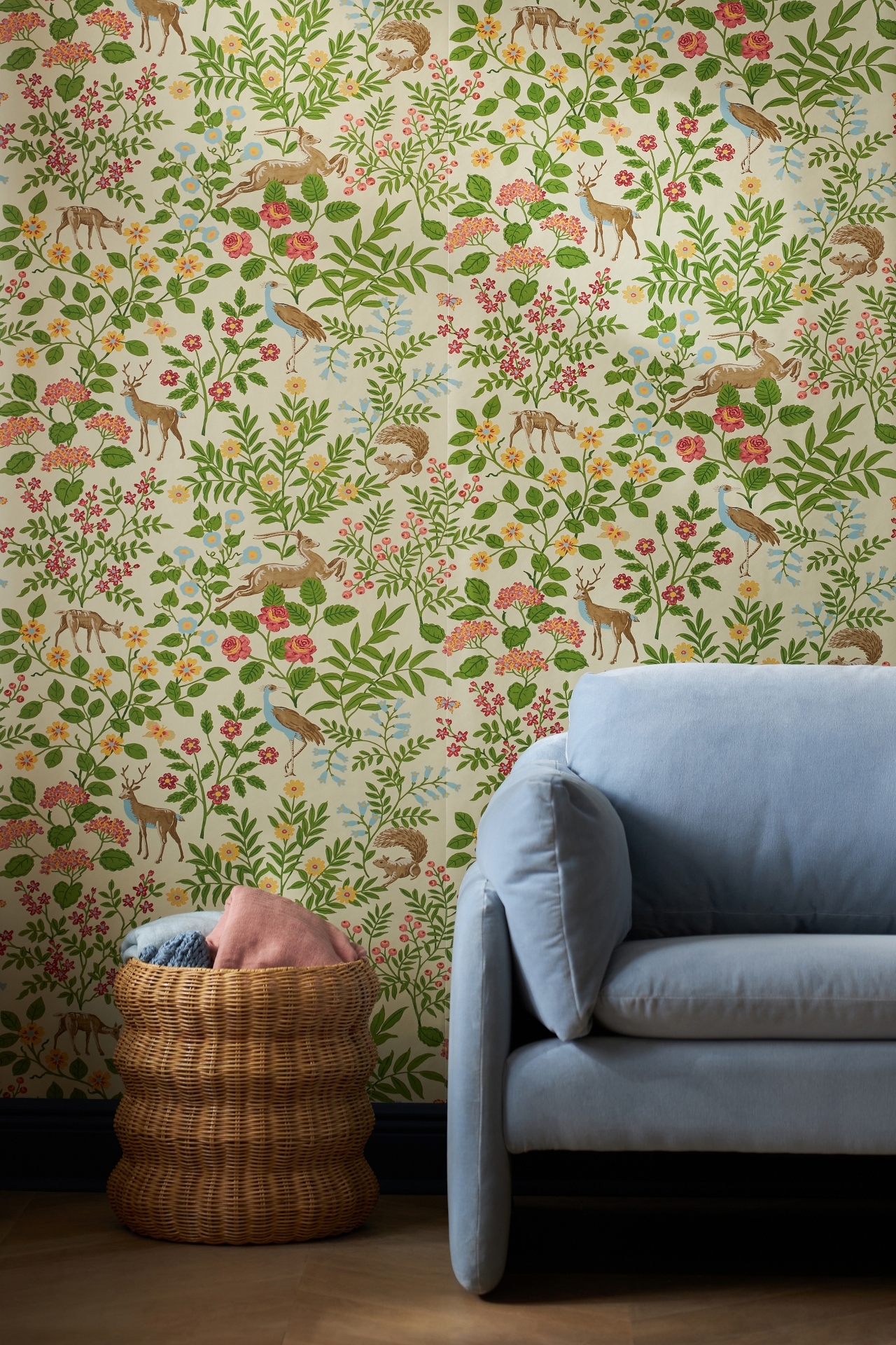 Woodland Floral Peel-and-Stick Wallpaper by Ben & Erin Napier