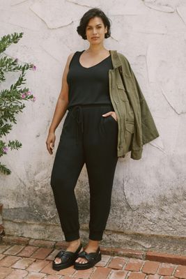 パンツ camphor wood 24ss jump suit black Black Jumpsuits & Rompers | Anthropologie
