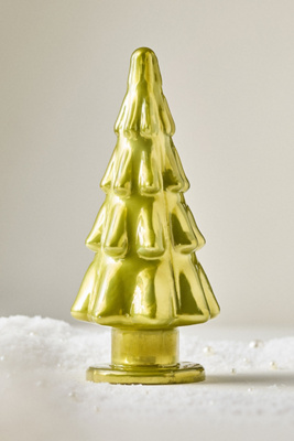 Anthropologie Glass Tree Decorative Object In Gold