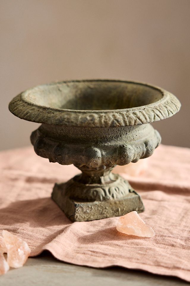 Mini Cast Iron Urn Planter #1