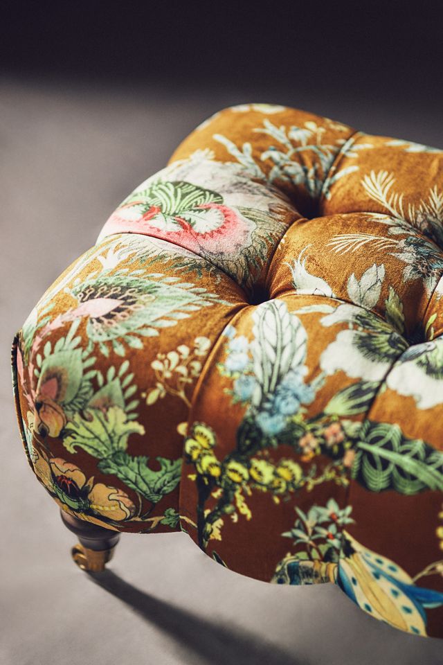 House of Hackney Velvet Ottoman #1