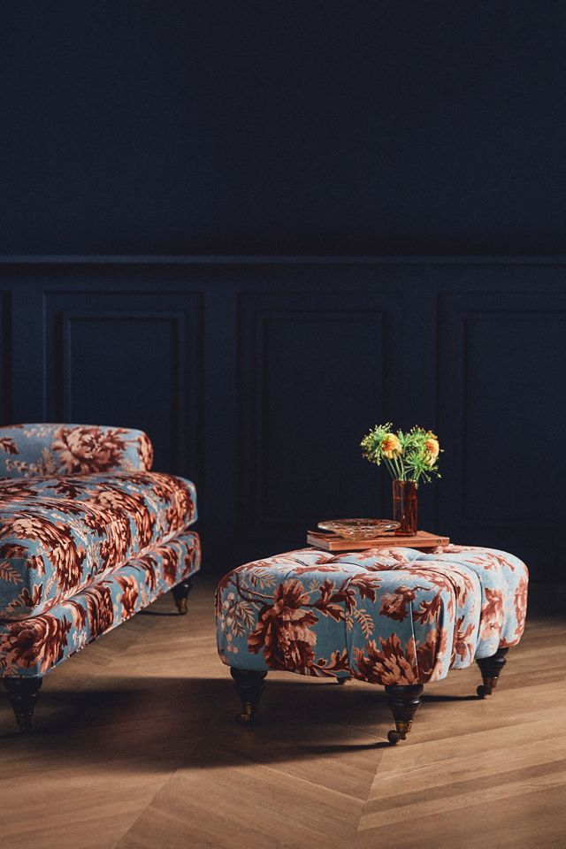 House of Hackney Velvet Ottoman | Anthropologie