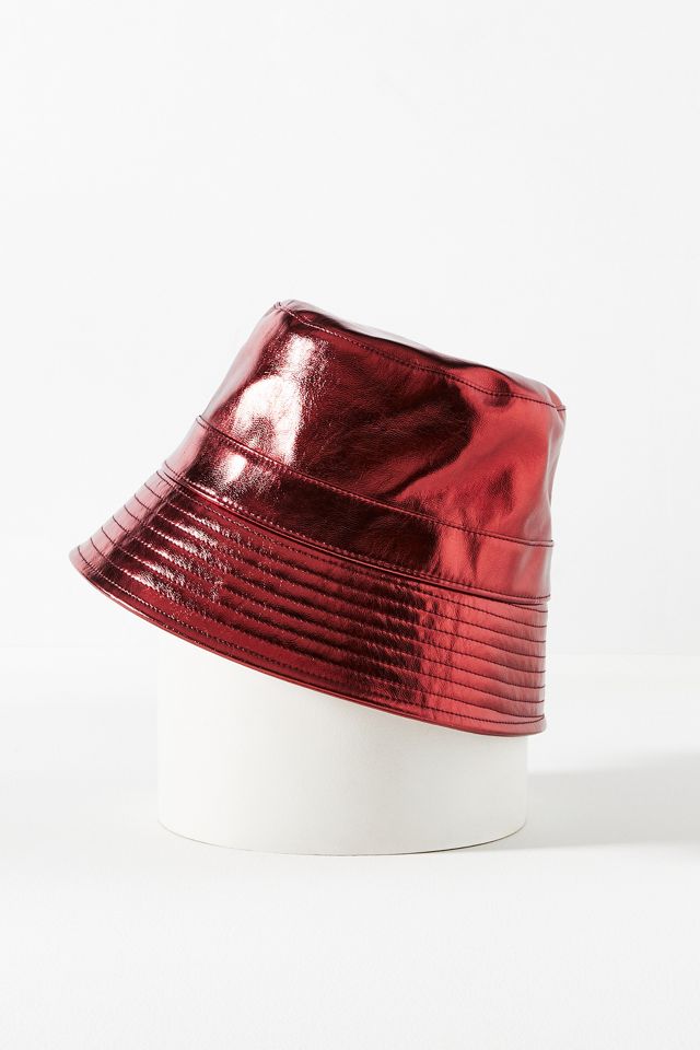Wyeth Faux Leather Bucket Hat #2