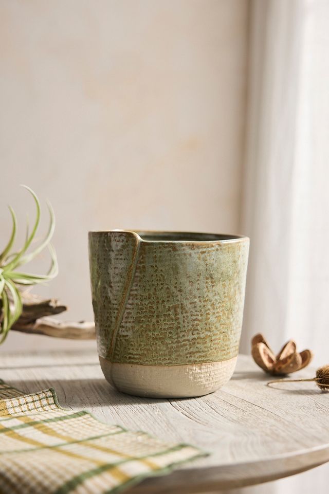 Colorblock Ceramic Wrap Pot #1