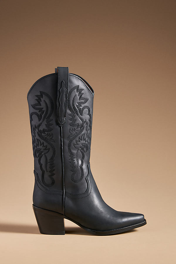 Jeffrey Campbell Dagget Western Boots In Black