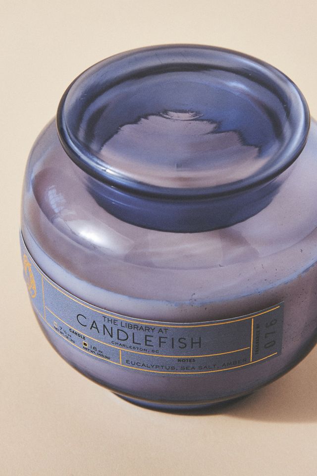 Candlefish Eucalyptus, Sea Salt & Water Flowers Glass Candle #1