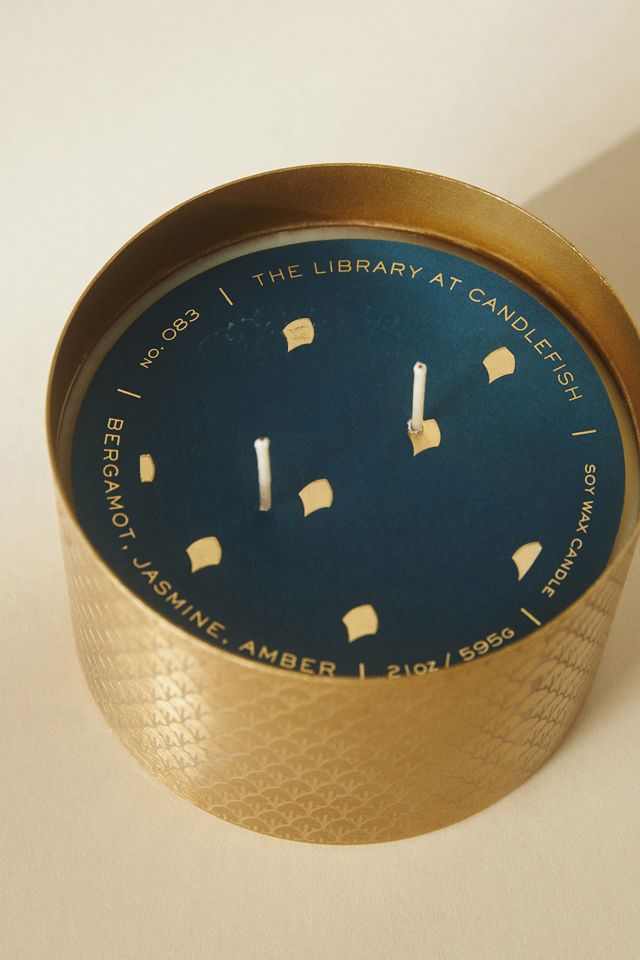 Candlefish Bergamot, Jasmine & Amber Metal Candle #3