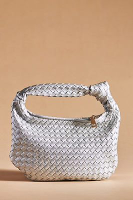 Melie Bianco Brigitte Mini Satchel In Silver