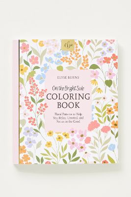 Anthropologie On The Bright Side Coloring Book In Pink