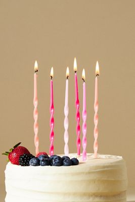 Meri Meri Mixed Twisted Birthday Candles, Set of 16