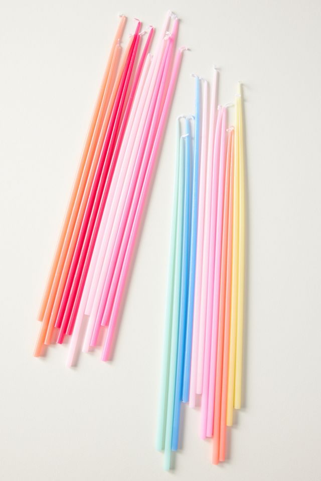 Meri Meri Mixed Tall Taper Birthday Candles, Set of 12 #1