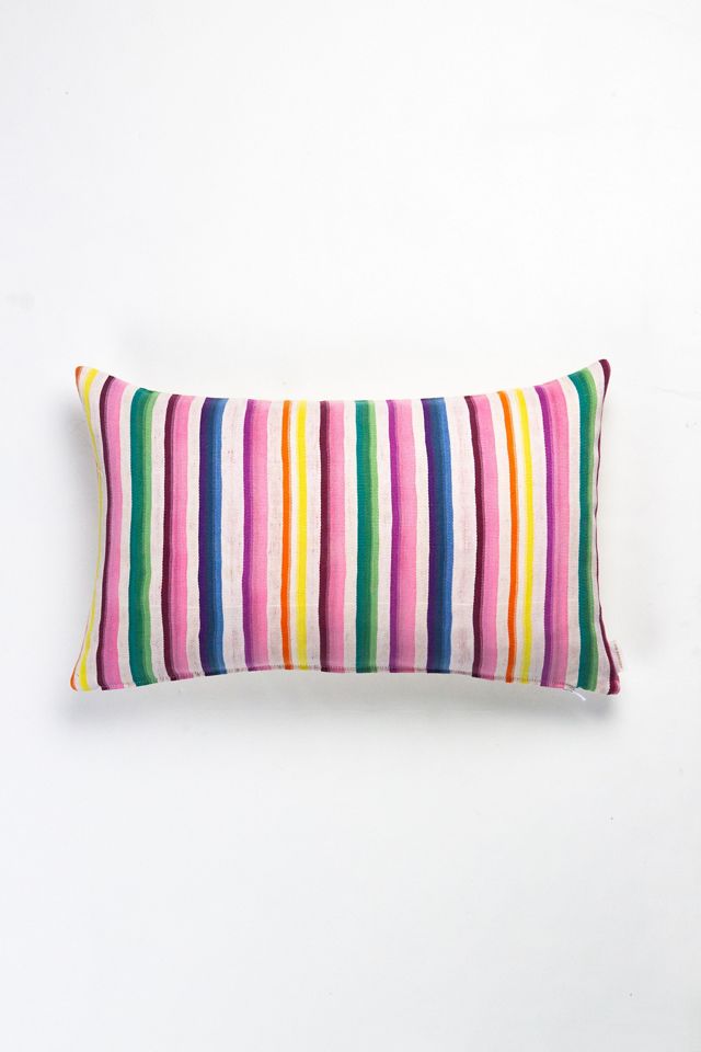 Archive New York Vintage Rainbow 90s Ikat Pillow #2