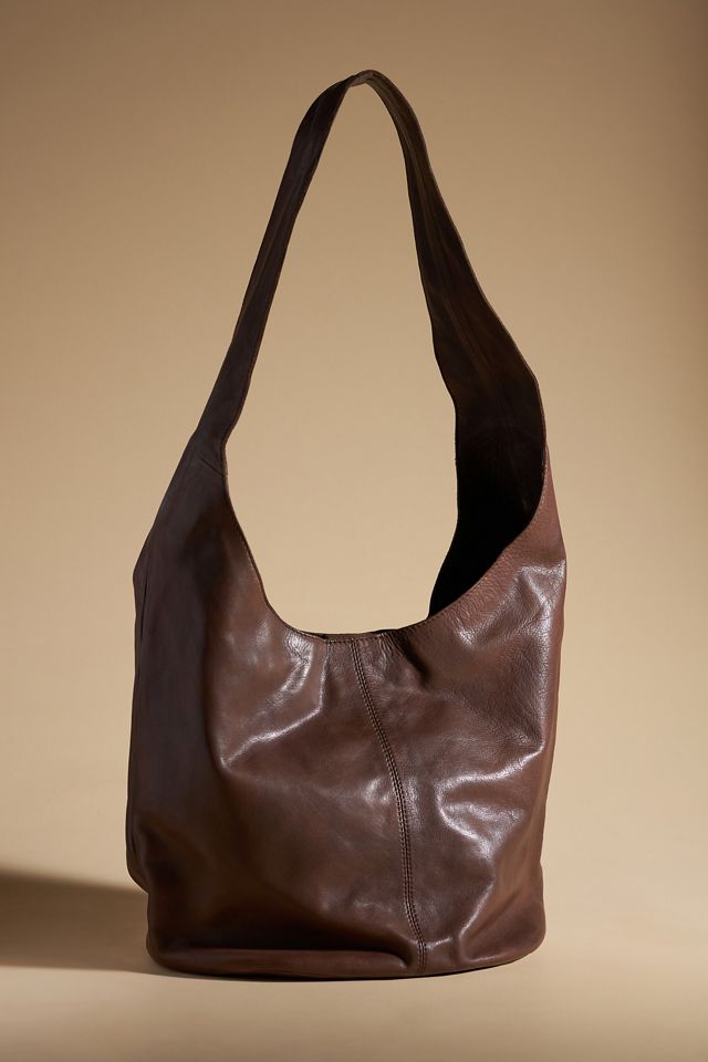 Slouchy Oversized Leather Tote by Anthropologie in Green, Women's