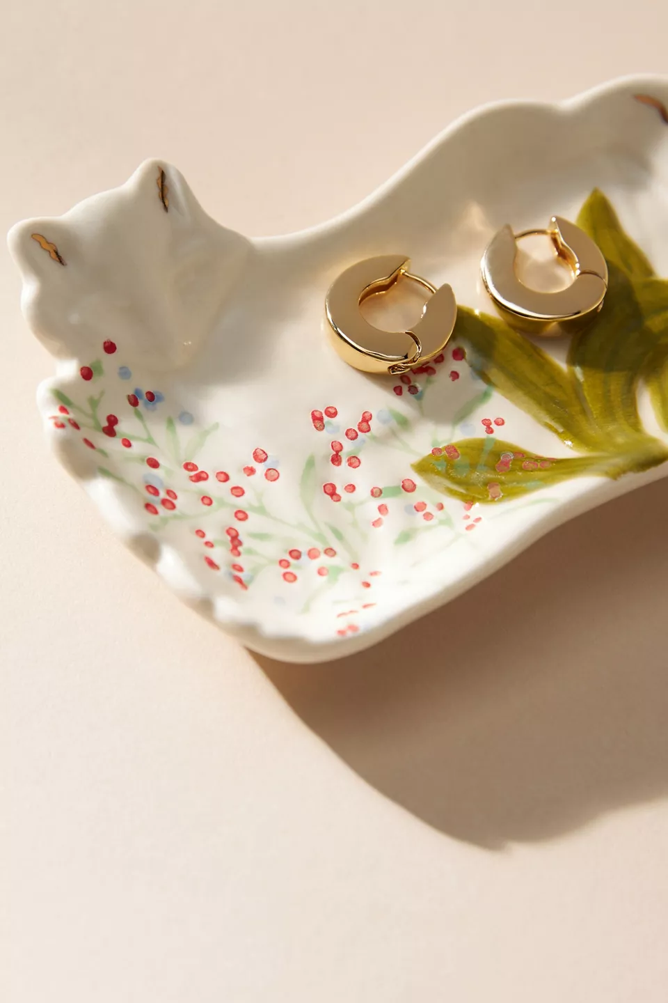 cat shaped jewelry dish