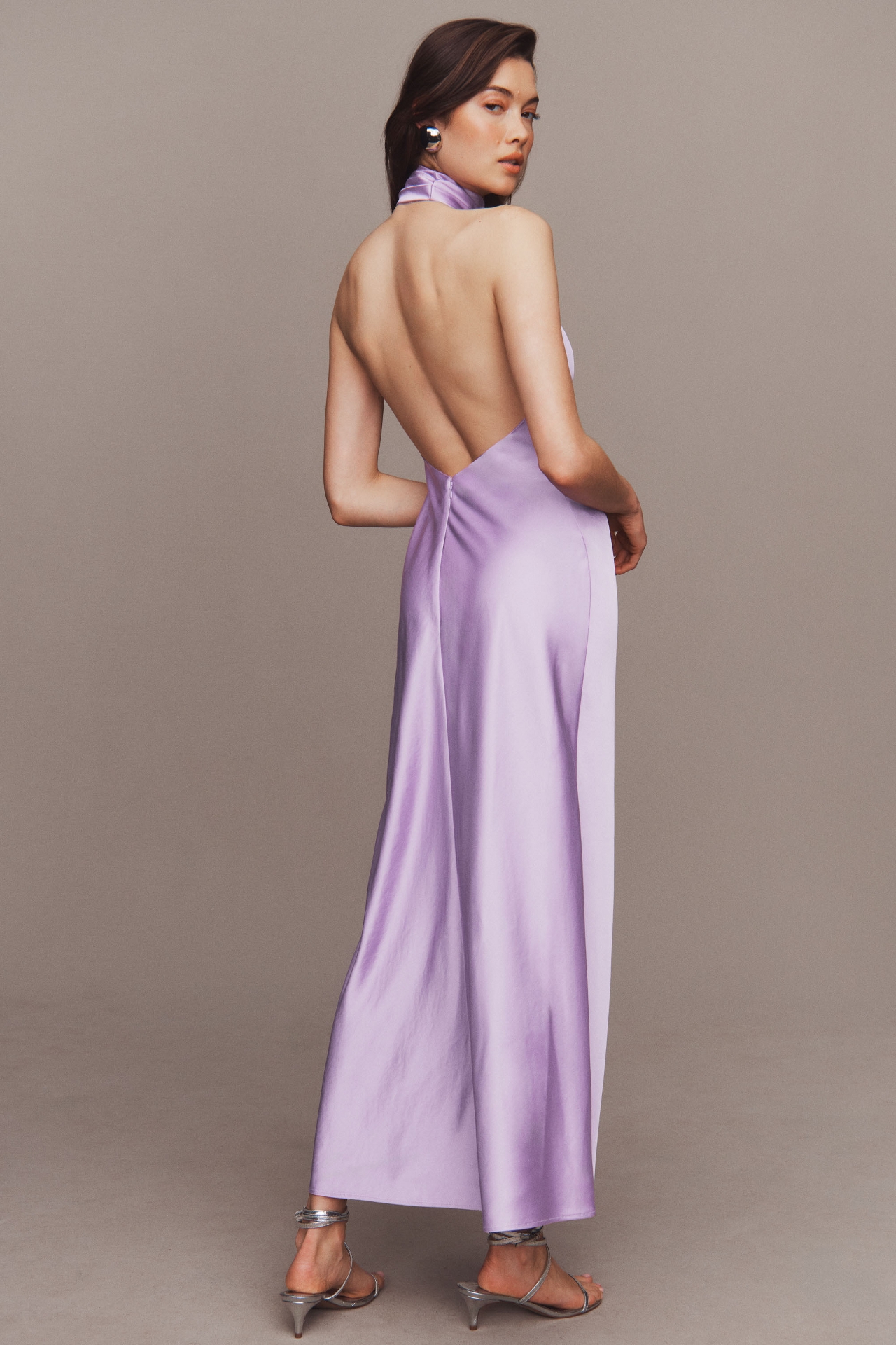 Significant Other Darcy Backless Halter Dress