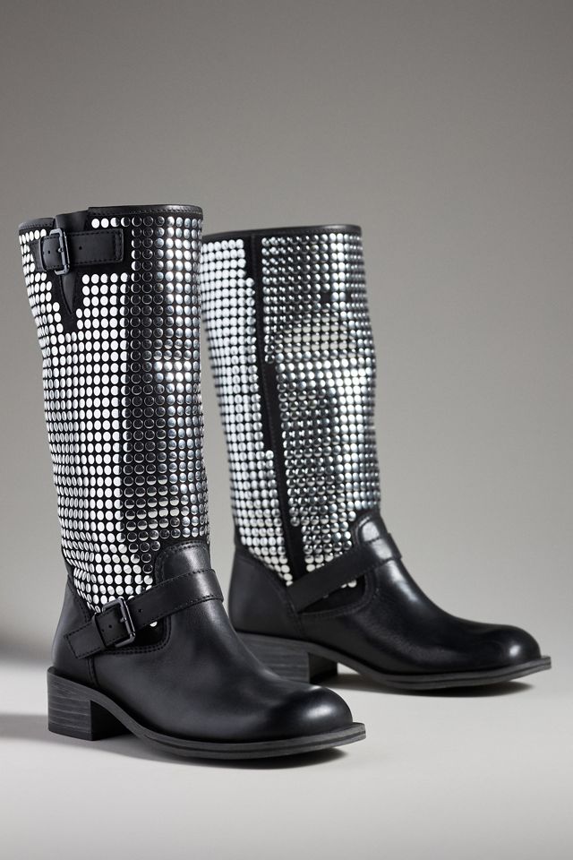 Vicenza Studded Moto Boots #2