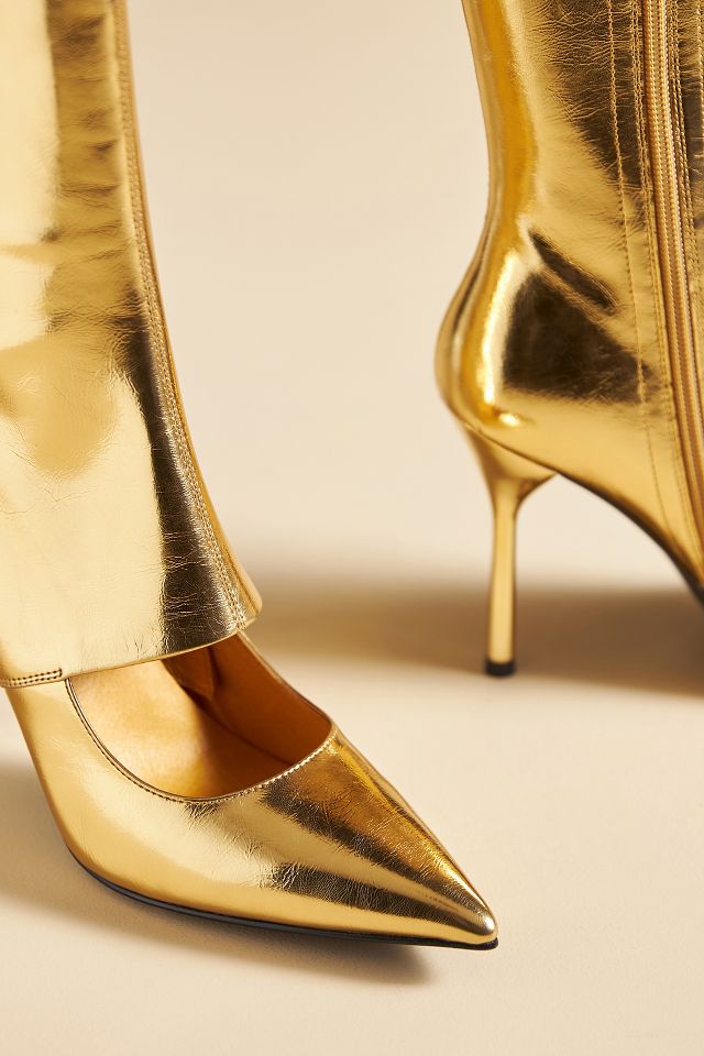 Jeffrey campbell hotsell gold boots