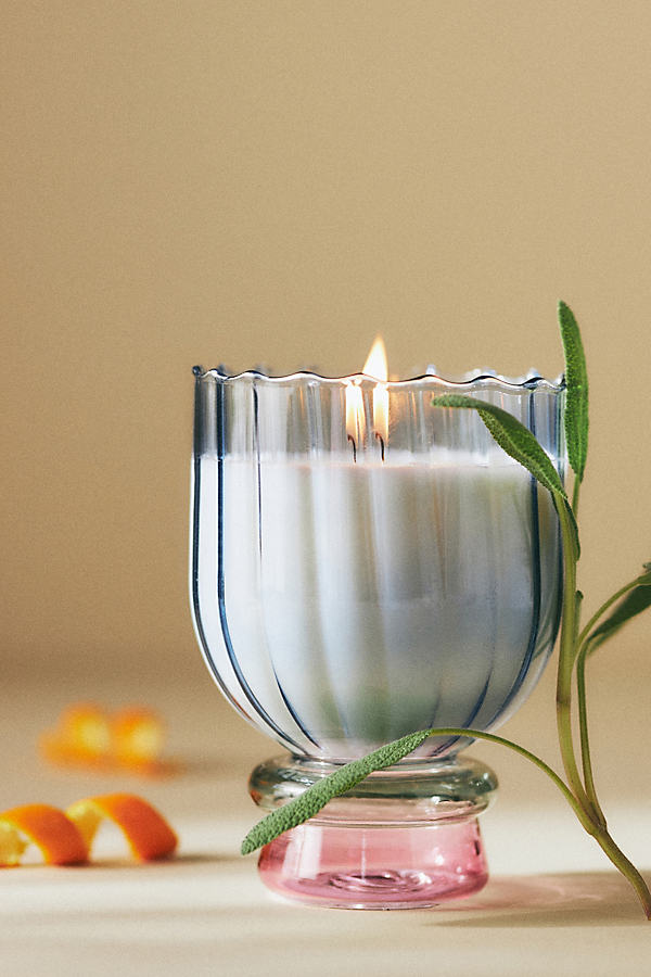 Calle Floral Pomegranate & Sage Glass Candle