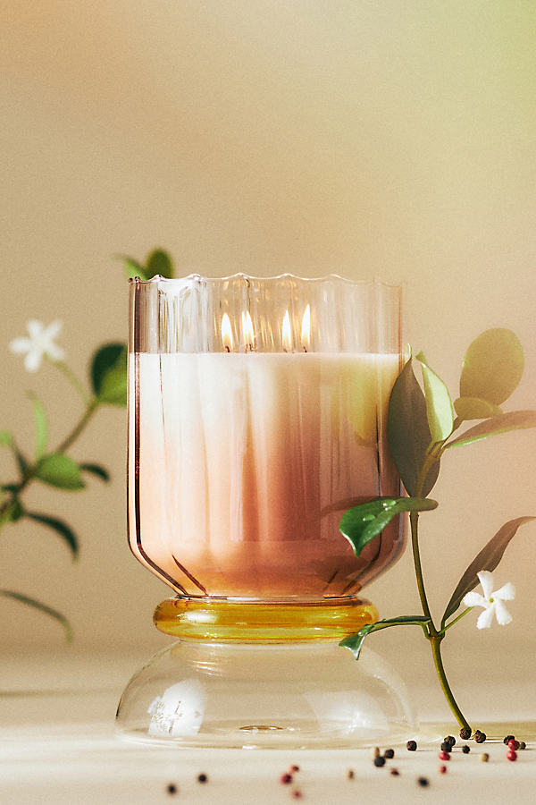 Calle Floral Peony Blush Glass Candle