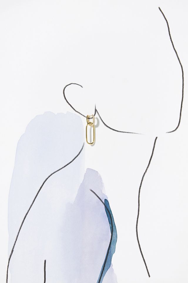 By Adina Eden Pavé Solid Open Circle Drop Earrings #2