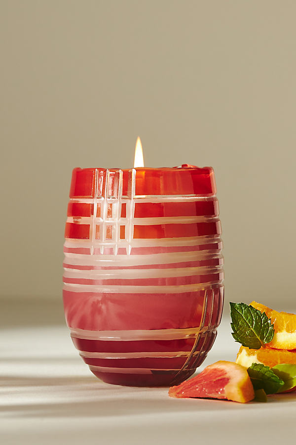 Coco Allred for Anthropologie Fresh Orangery Glass Candle