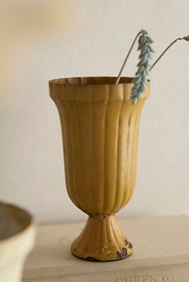 Painted Iron Urn Vase